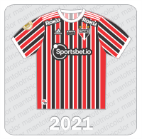 Camisa São Paulo FC 2021 - Adidas - Sportsbet.io - Patch Brasileiro - Socios.com #SPFC