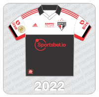 Camisa Alternativa São Paulo FC 2022 - Adidas - Sportsbet.io - Bitso - Fan Token