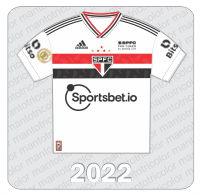Camisa São Paulo FC 2022 - Adidas - Sportsbet.io - $SPFC Fan Token - Bitso - Brasileirão