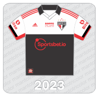 Camisa Alternativa São Paulo FC 2023 - Adidas - Sportsbet.io - Bitso - Fan Token