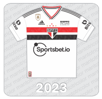 Camisa São Paulo FC 2023 - Adidas - Sportsbet.io - $SPFC Fan Token - Bitso - Patch We Remember