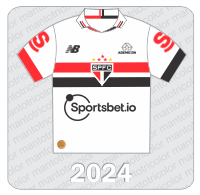Camisa São Paulo FC 2024 - New Balance - Sportsbet.io - Superbet - Ademicon - Final Supercopa do Rei
