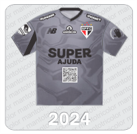 Camisa de Goleiro São Paulo FC - New Balance - 2024 - Superbet - Ademicon - #JuntospeloRS - Observatório da Discriminação Racial no Futebol
