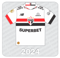 Camisa São Paulo FC 2024 - New Balance - Superbet - Ademicon - Pacto Contra a Fome