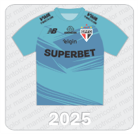 Camisa de Goleiro São Paulo FC - New Balance - 2025 - Superbet - Ademicon - Viva Tricolor - Elgin