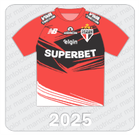 Camisa de Goleiro São Paulo FC - New Balance - 2025 - Superbet - Ademicon - Viva Tricolor - Elgin