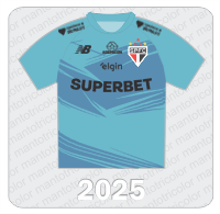 Camisa de Goleiro São Paulo FC - New Balance - 2025 - Superbet - Ademicon - Elgin - Consórcio do São Paulo FC