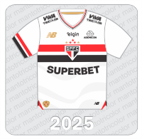 Camisa São Paulo FC 2025 - New Balance - Superbet - Ademicon - Viva Tricolor- Elgin