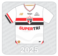 Camisa São Paulo FC 2025 - New Balance - SuperTri - Ademicon - Elgin
