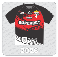 Camisa de Goleiro São Paulo FC - New Balance - 2026 - Superbet - Ademicon - Elgin - Moto da Gente